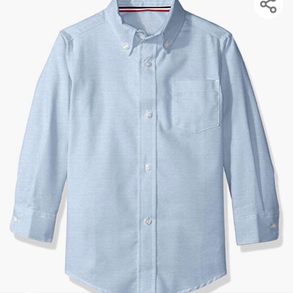 Husky Long Sleeve Oxford Shirt